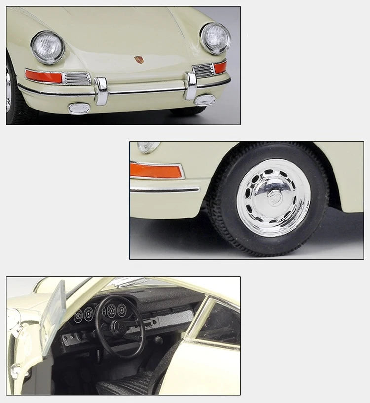 [Welly] 1:24 Porsche 1964 911 White Model Car Die-Cast