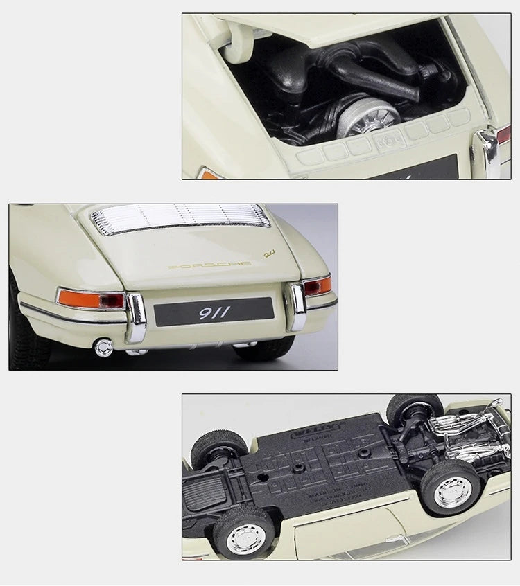[Welly] 1:24 Porsche 1964 911 White Model Car Die-Cast