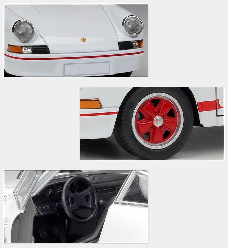[Welly] 1:24 Porsche 1973 911 Carrera RS White Model Car Die-Cast