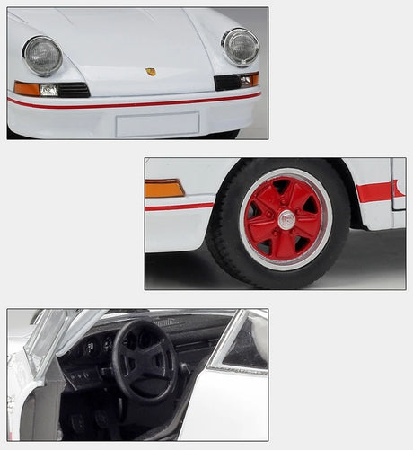 [Welly] 1:24 Porsche 1973 911 Carrera RS White Model Car Die-Cast