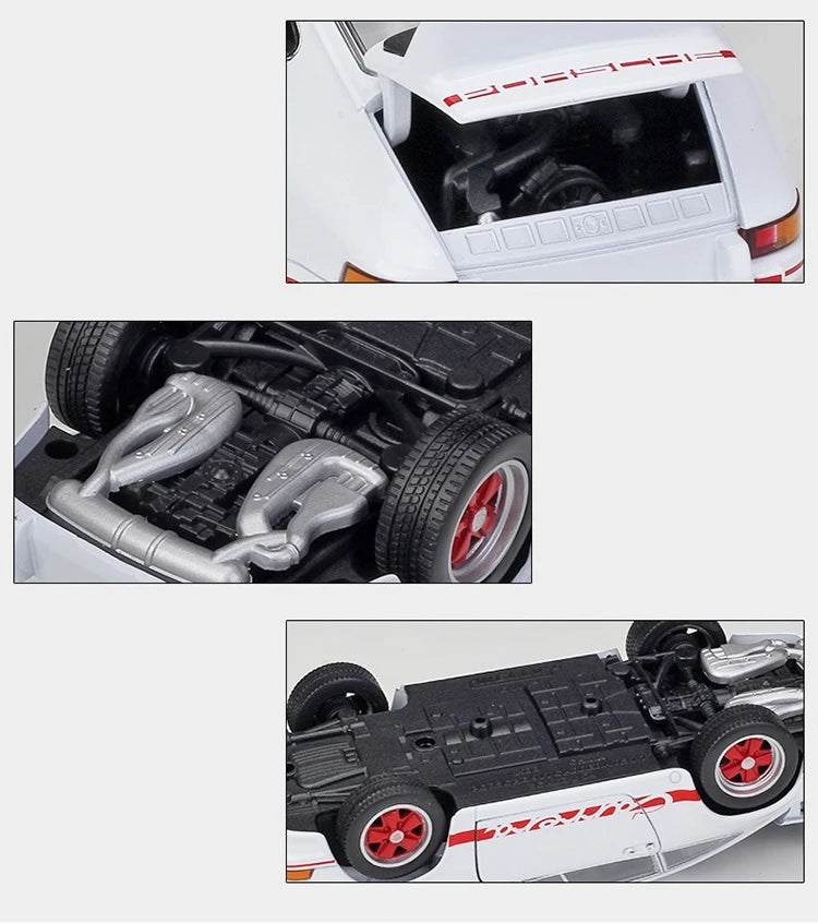 [Welly] 1:24 Porsche 1973 911 Carrera RS White Model Car Die-Cast