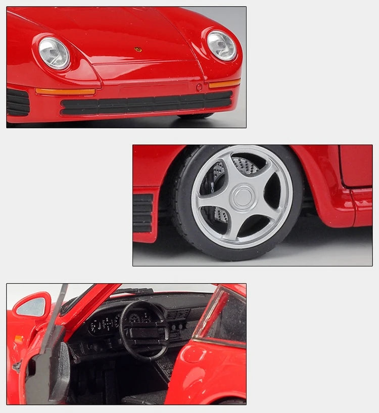 [Welly] 1:24 Porsche 1986 959 レッド モデルカー Die-Cast