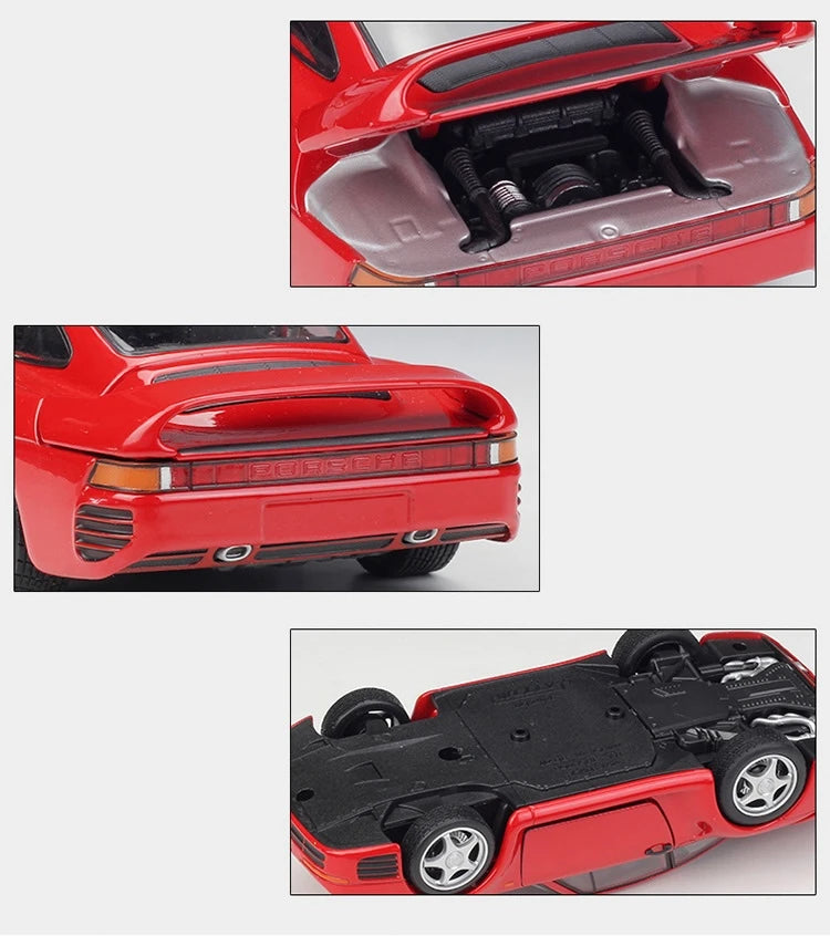 [Welly] 1:24 Porsche 1986 959 Red Model Car Die-Cast