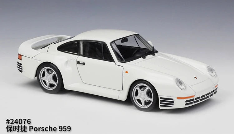 [Welly] 1:24 Porsche 1986 959 White Model Car Die-Cast