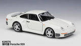 [Welly] 1:24 Porsche 1986 959 ホワイト モデルカー Die-Cast