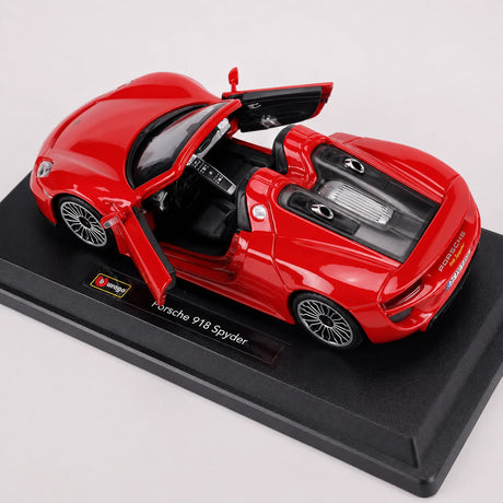 Welly Porsche 2013 918 Spyder Red 1:24 – model wyświetlacza odlewany z metalu