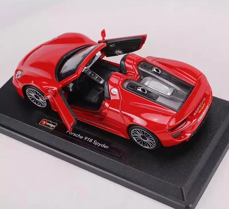 [Welly] 1:24 Porsche 2013 918 Spyder rosso modellino di auto Die-Cast