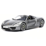 [Welly] 1:24 Porsche 2013 918 Spyder Silver Model Car Die-Cast