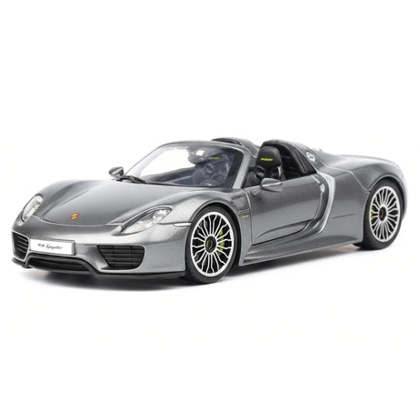[Welly] 1:24 Porsche 2013 918 Spyder argento modellino di auto Die-Cast