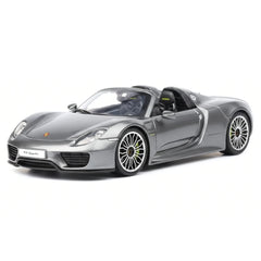 [Welly] 1:24 Porsche 2013 918 Spyder Silver Model Car Die-Cast