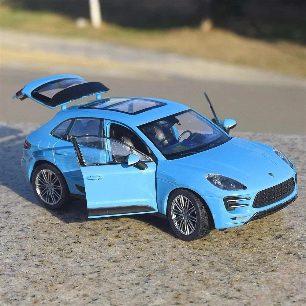[Welly] 1:24 Porsche 2016 Macan Turbo Blue Model Car Die-Cast