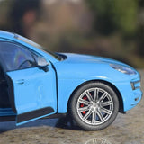 [Welly] 1:24 Porsche 2016 Macan Turbo blauw modelauto Die-Cast