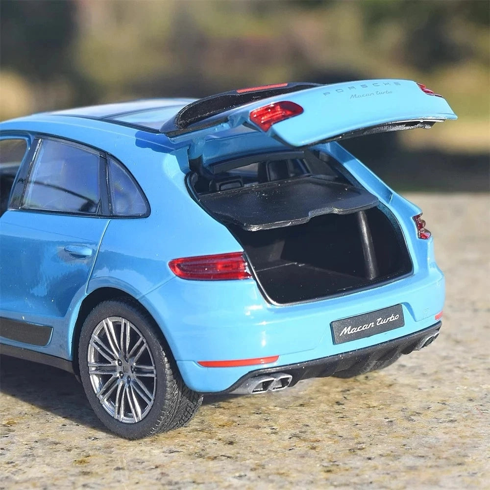 [Welly] 1:24 Porsche 2016 Macan Turbo Blue Model Car Die-Cast