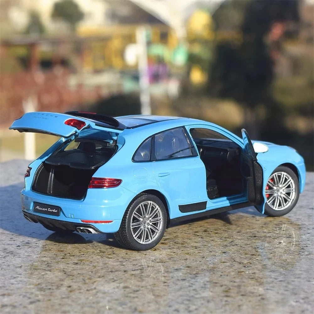 [Welly] 1:24 Porsche 2016 Macan Turbo Blue Model Car Die-Cast