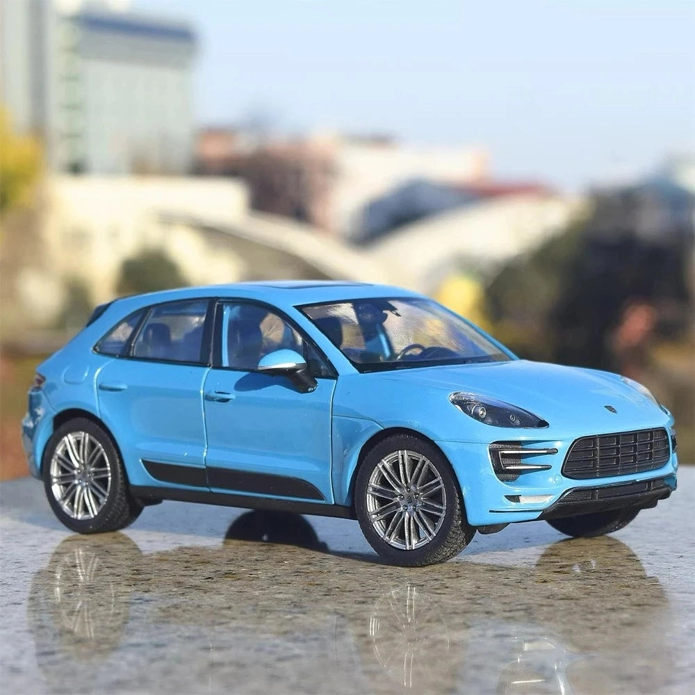 [Welly] 1:24 Porsche 2016 Macan Turbo Blue Model Car Die-Cast
