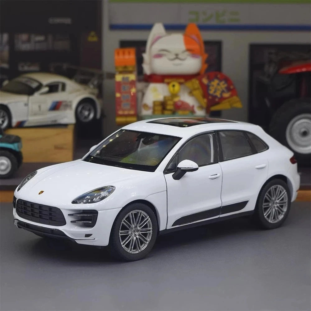 [Welly] 1:24 Porsche 2016 Macan Turbo valkoinen pienoismalli Die-Cast