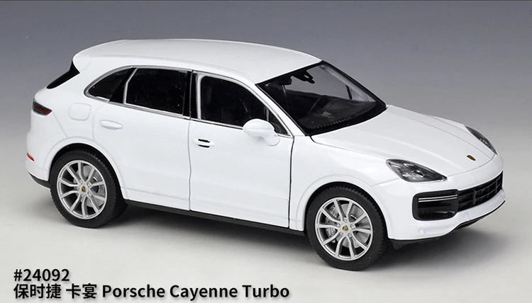 [Welly] 1:24 Porsche 2018 Cayenne Turbo White Model Car Die-Cast