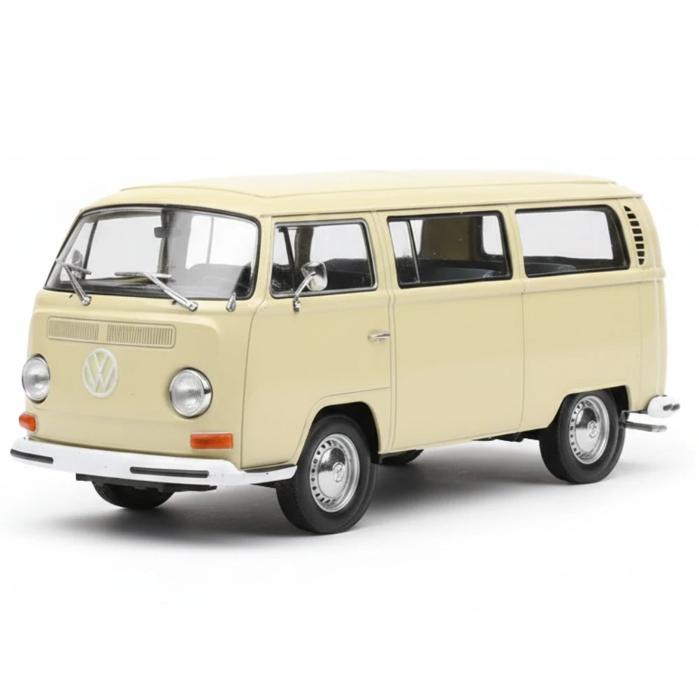 [Welly] 1:24 Volkswagen 1972 T2 Bus White Model Car Die-Cast