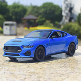 [Welly] 1:25 Ford 2024 Mustang GT Blue Model Car Die-Cast