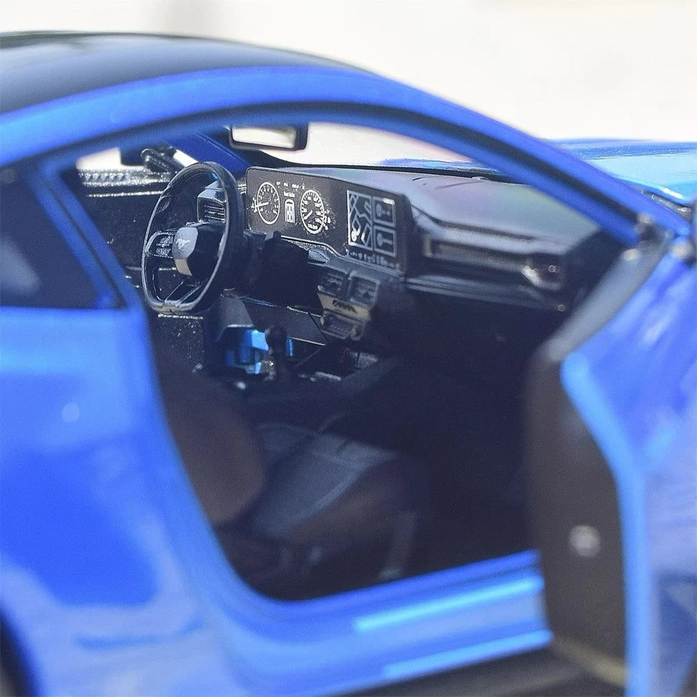 [Welly] 1:25 Ford 2024 Mustang GT Blue Model Car Die-Cast