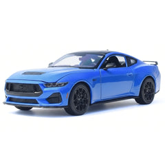 [Welly] 1:25 Ford 2024 Mustang GT Blue Model Car Die-Cast