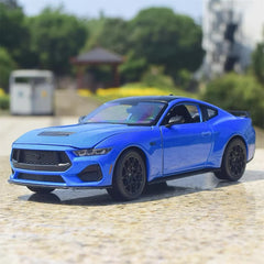 [Welly] 1:25 Ford 2024 Mustang GT Blue Model Car Die-Cast