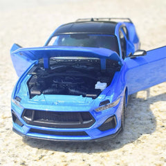 [Welly] 1:25 Ford 2024 Mustang GT Blue Model Car Die-Cast