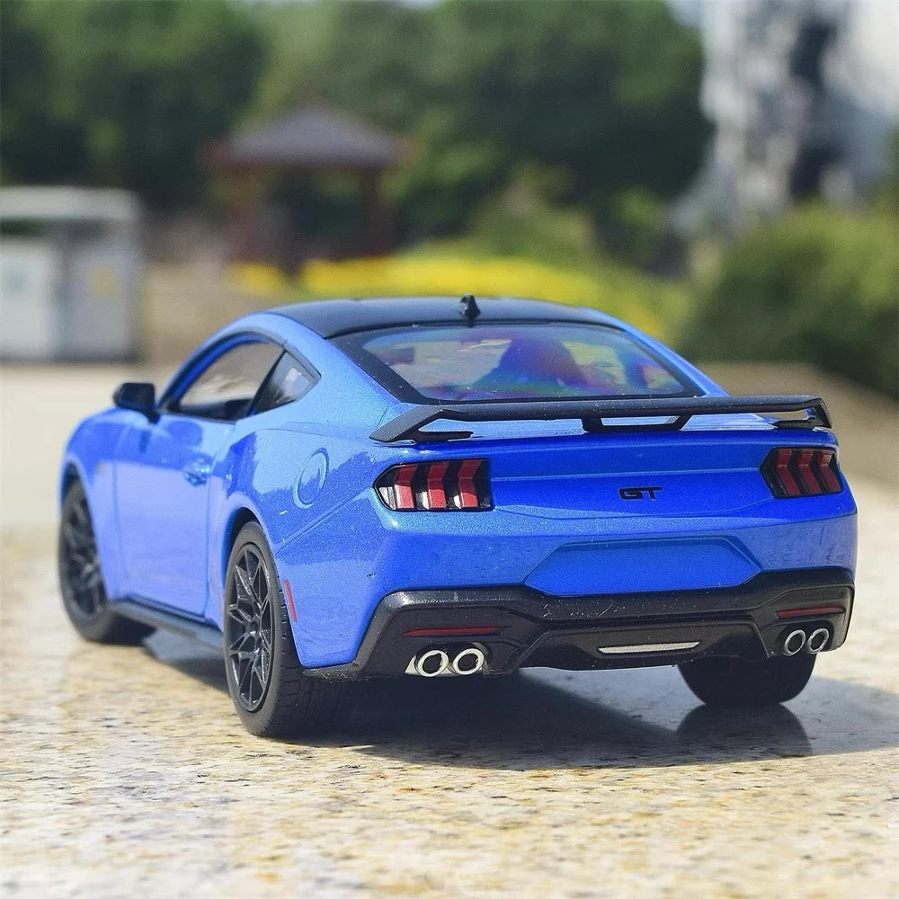 [Welly] 1:25 Ford 2024 Mustang GT Blue Model Car Die-Cast