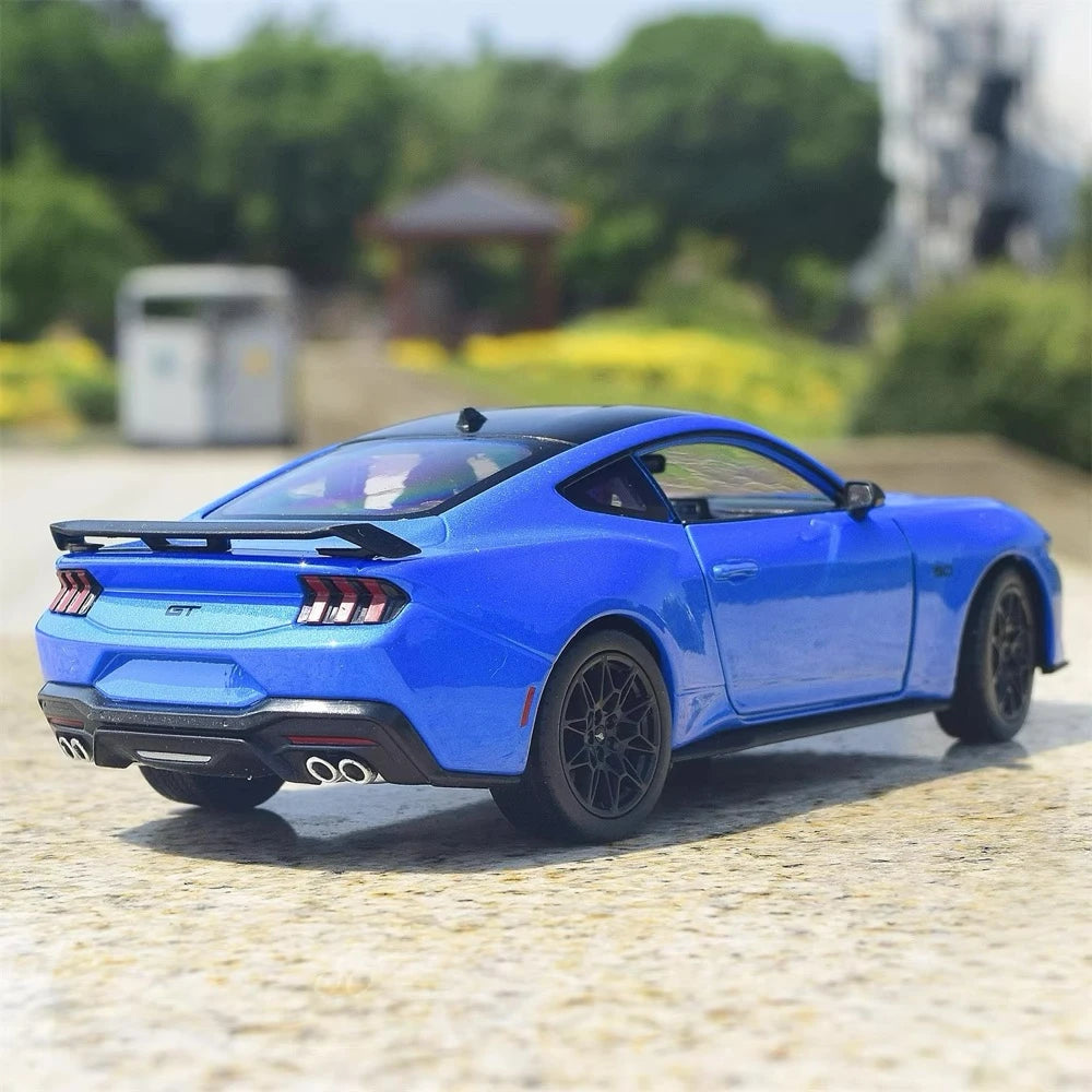 [Welly] 1:25 Ford 2024 Mustang GT Blue Model Car Die-Cast