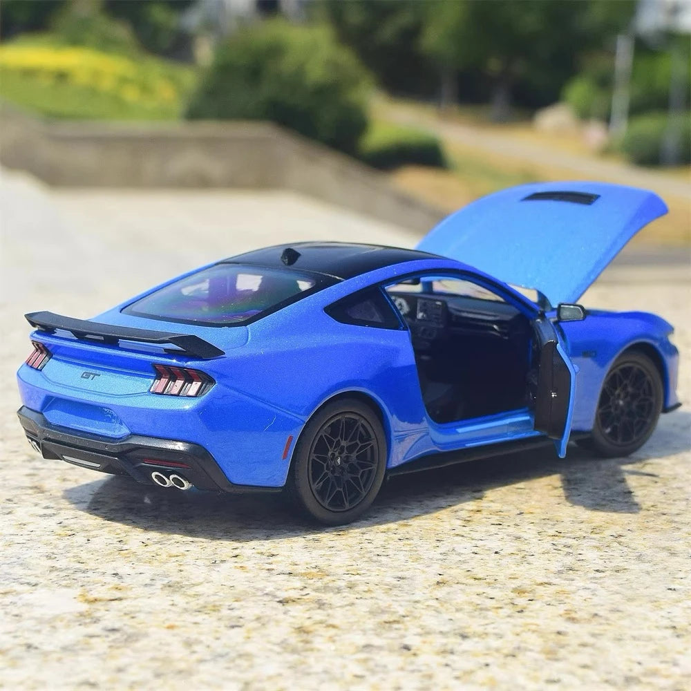 [Welly] 1:25 Ford 2024 Mustang GT Blue Model Car Die-Cast