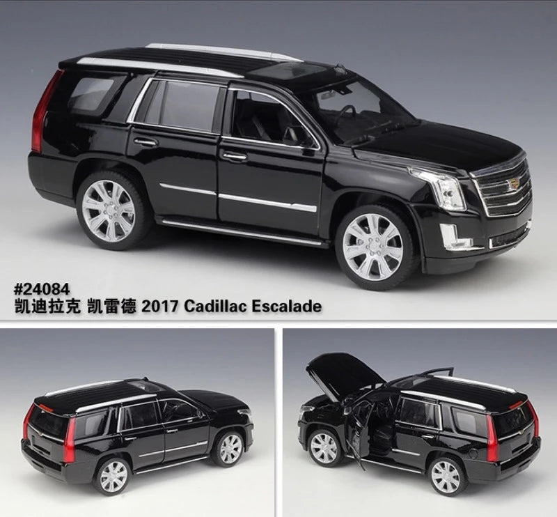 [Welly] 1:27 Cadillac 2015 Escalade Black Model Car Die-Cast
