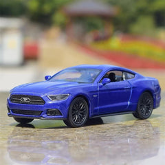 [Welly] 1:36 Ford 2015 Mustang GT blu modellino di auto Die-Cast