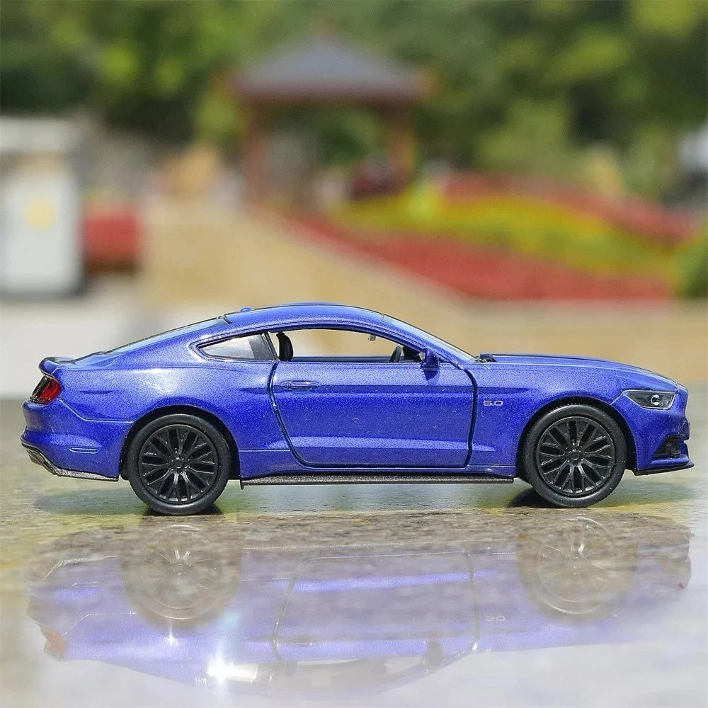 [Welly] 1:36 Ford 2015 Mustang GT Blue Model Car Die-Cast