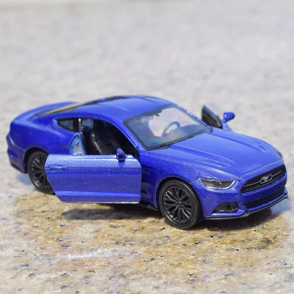 [Welly] 1:36 Ford 2015 Mustang GT blu modellino di auto Die-Cast