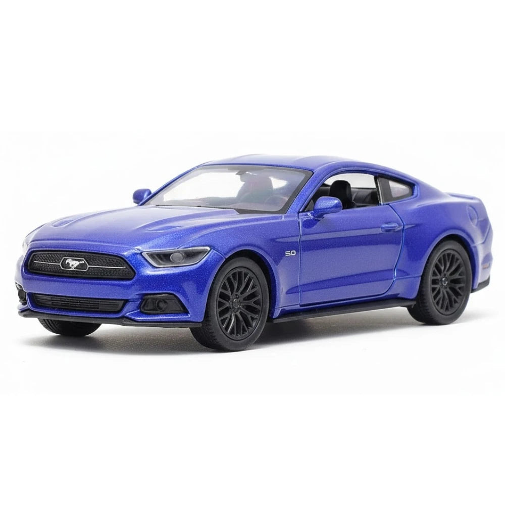 [Welly] 1:36 Ford 2015 Mustang GT blu modellino di auto Die-Cast