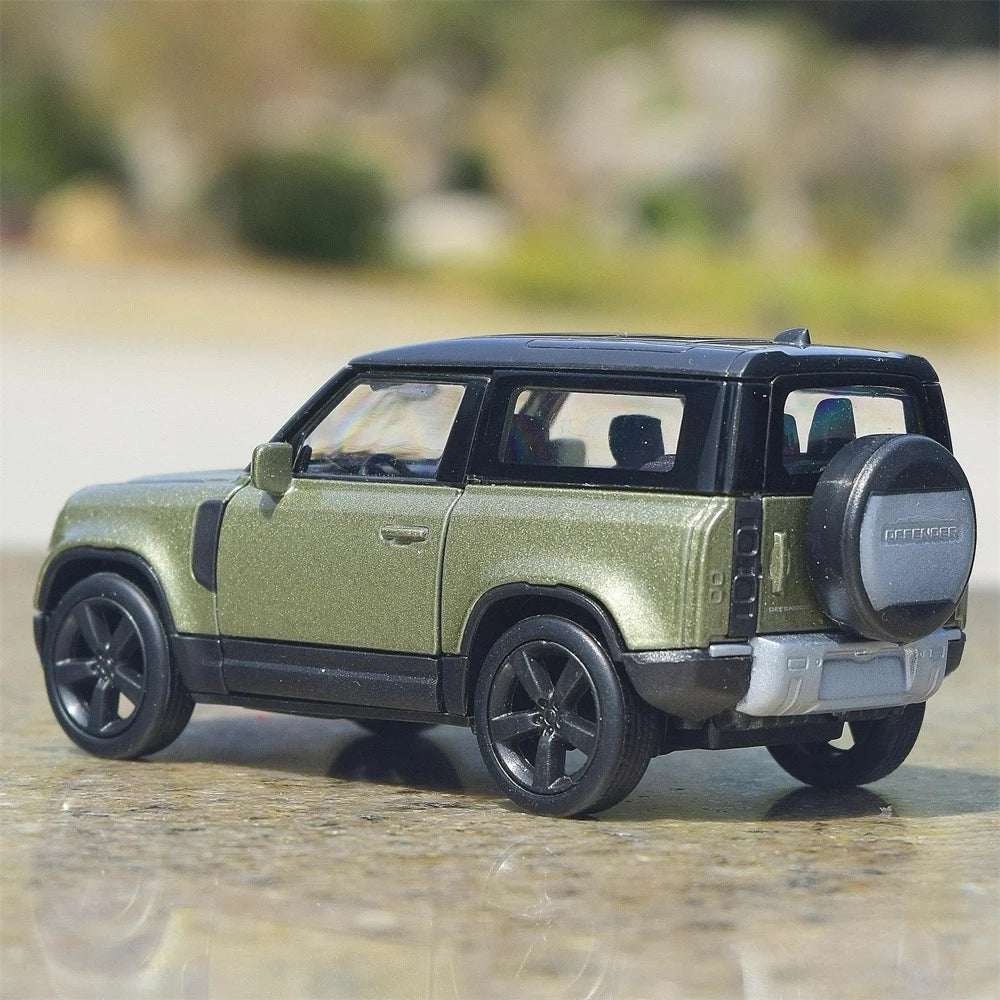 [Welly] 1:36 Land Rover 2020 Defender grön modellbil Die-Cast