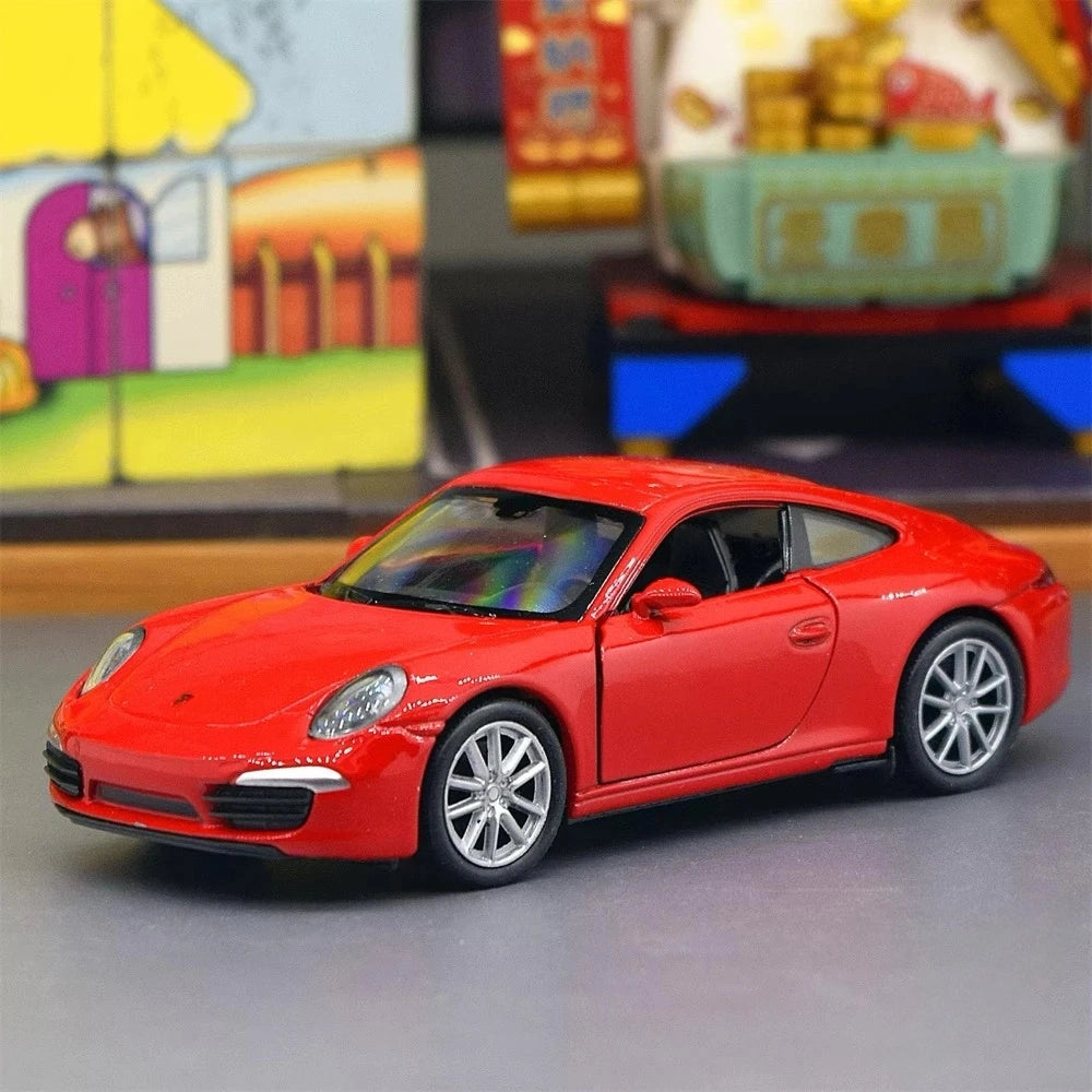 [Welly] 1:36 Porsche 2013 911 Carrera S Red Model Car Die-Cast