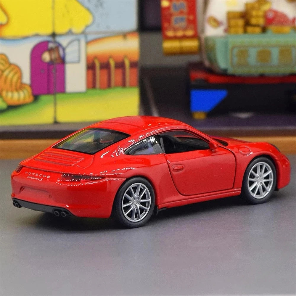 [Welly] 1:36 Porsche 2013 911 Carrera S Red Model Car Die-Cast