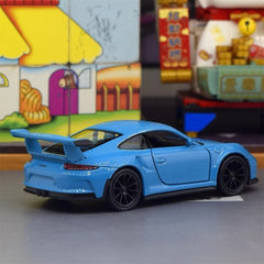 [Welly] 1:36 Porsche 2016 911 GT3 RS Blue Model Car Die-Cast