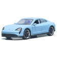 Welly Porsche 2019 Taycan Turbo S azul 1:36 – modelo de exposição em metal fundido