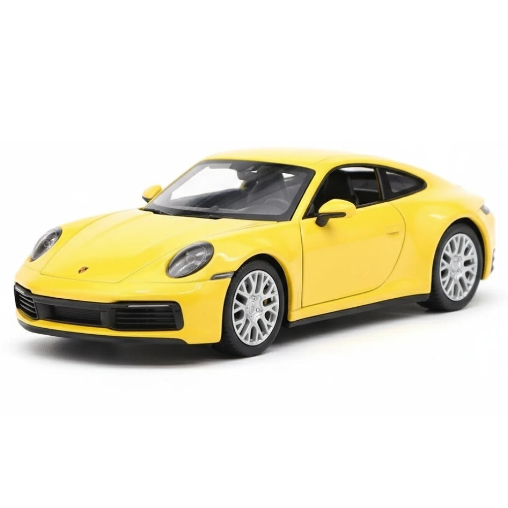 [Welly] 1:36 Porsche 2021 911 Carrera 4S Yellow Model Car Die-Cast