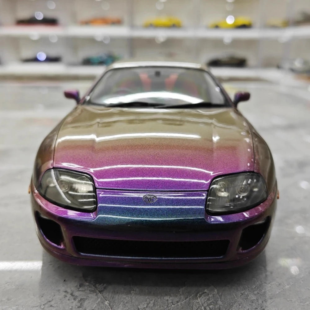 [WhelArt] 1:18 Toyota 1993 Supra A80 Purple Model Car Die-Cast