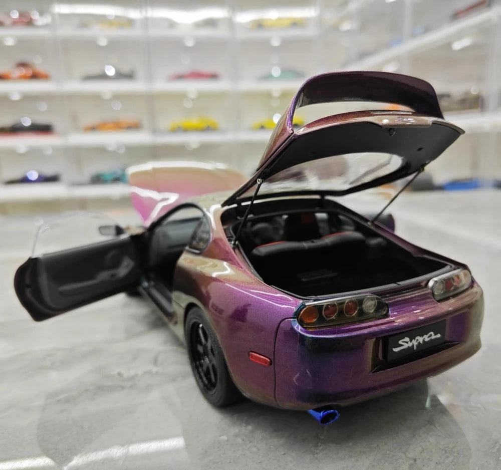 [WhelArt] 1:18 Toyota 1993 Supra A80 Purple Model Car Die-Cast