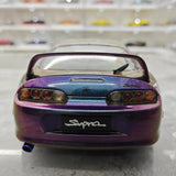 [WhelArt] 1:18 Toyota 1993 Supra A80 Purple Model Car Die-Cast