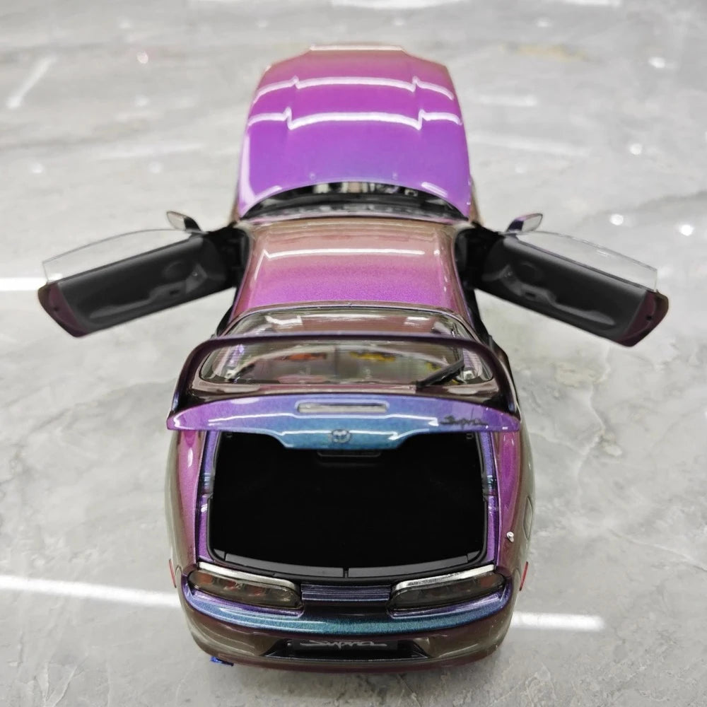 [WhelArt] 1:18 Toyota 1993 Supra A80 Purple Model Car Die-Cast