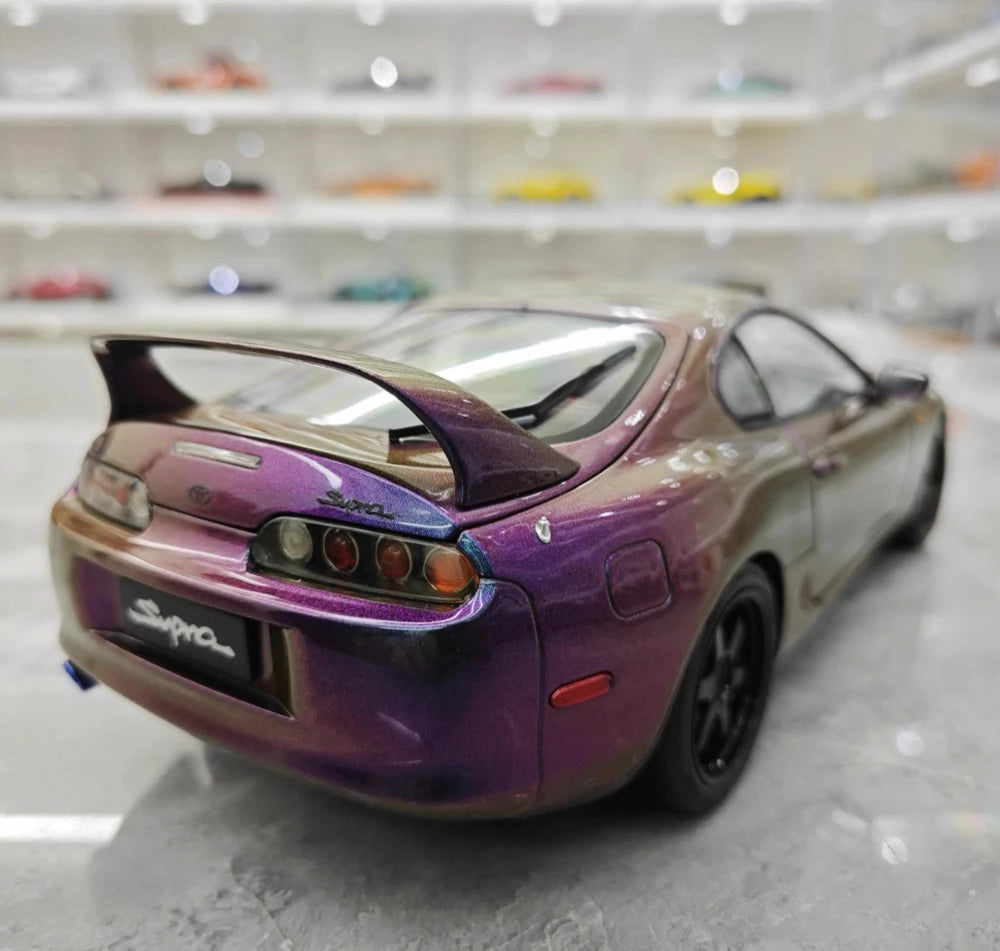[WhelArt] 1:18 Toyota 1993 Supra A80 Purple Model Car Die-Cast