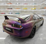 [WhelArt] 1:18 Toyota 1993 Supra A80 Purple Model Car Die-Cast
