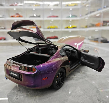 [WhelArt] 1:18 Toyota 1993 Supra A80 Purple Model Car Die-Cast