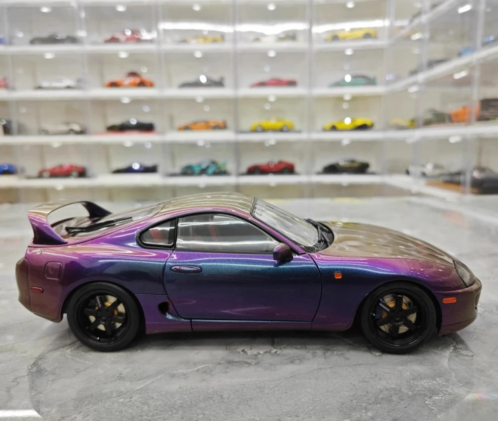 [WhelArt] 1:18 Toyota 1993 Supra A80 Purple Model Car Die-Cast