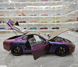 [WhelArt] 1:18 Toyota 1993 Supra A80 Purple Model Car Die-Cast